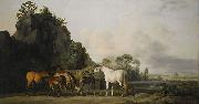George Stubbs Brood Mares and Foals, Spain oil painting artist
